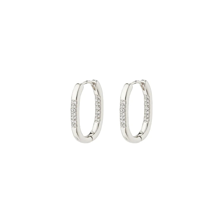 SMALL STAR SILVER HOOPS - RAPT ONLINE