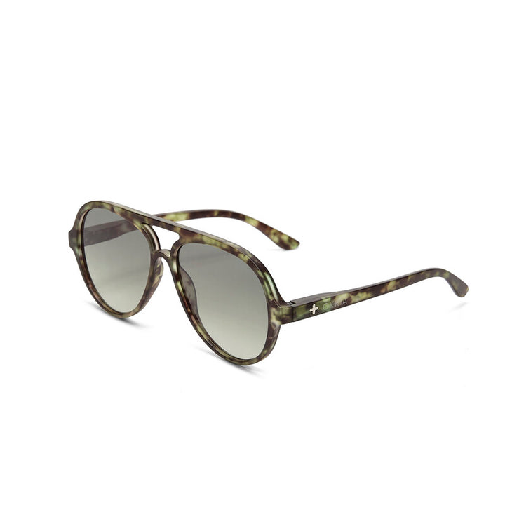 Okkia Allessio Kale Havana Aviator Sunglasses