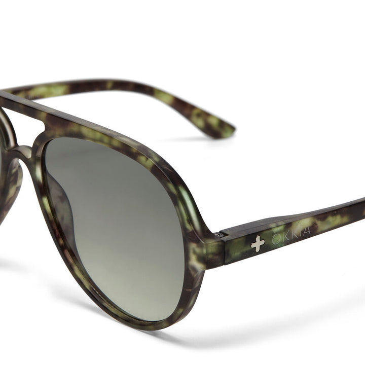 Okkia Allessio Kale Havana Aviator Sunglasses