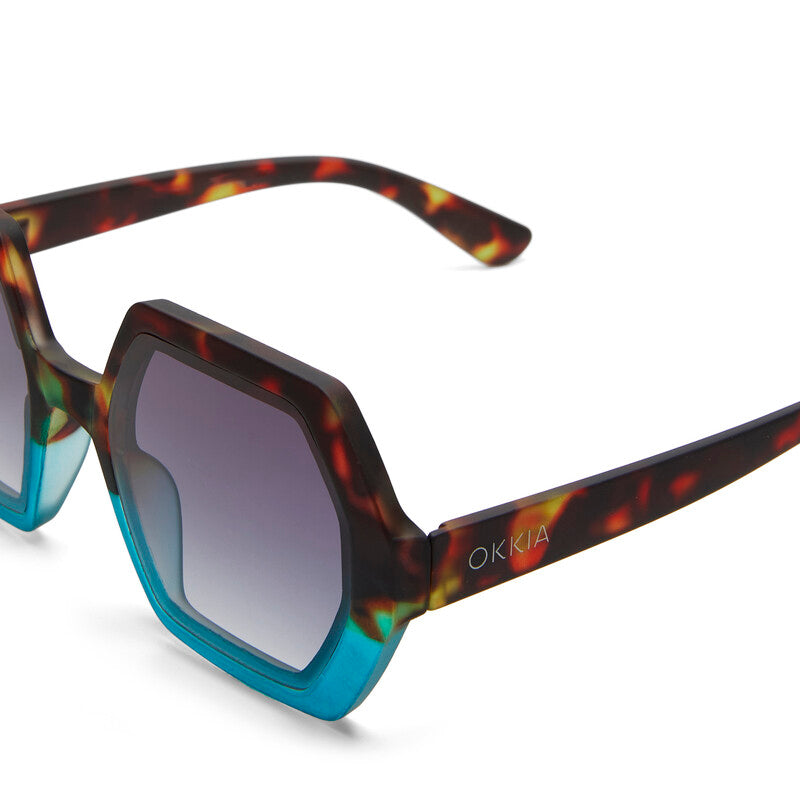 Okkia Havana Blue Emma Sunglasses