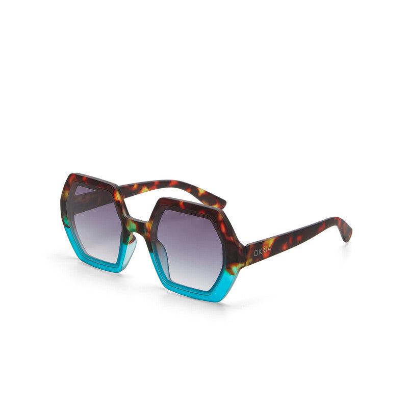 Okkia Havana Blue Emma Sunglasses