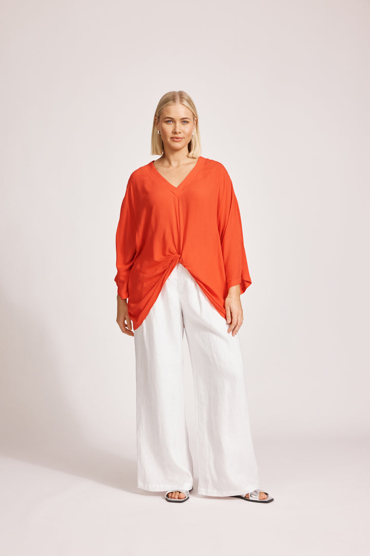 Eb & Ive Alegria Twist Top Coral