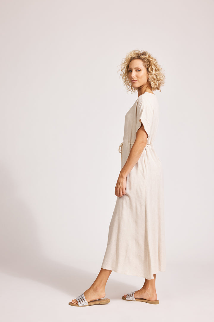 Eb & Ive Alesia Rope Tie Dress Tusk