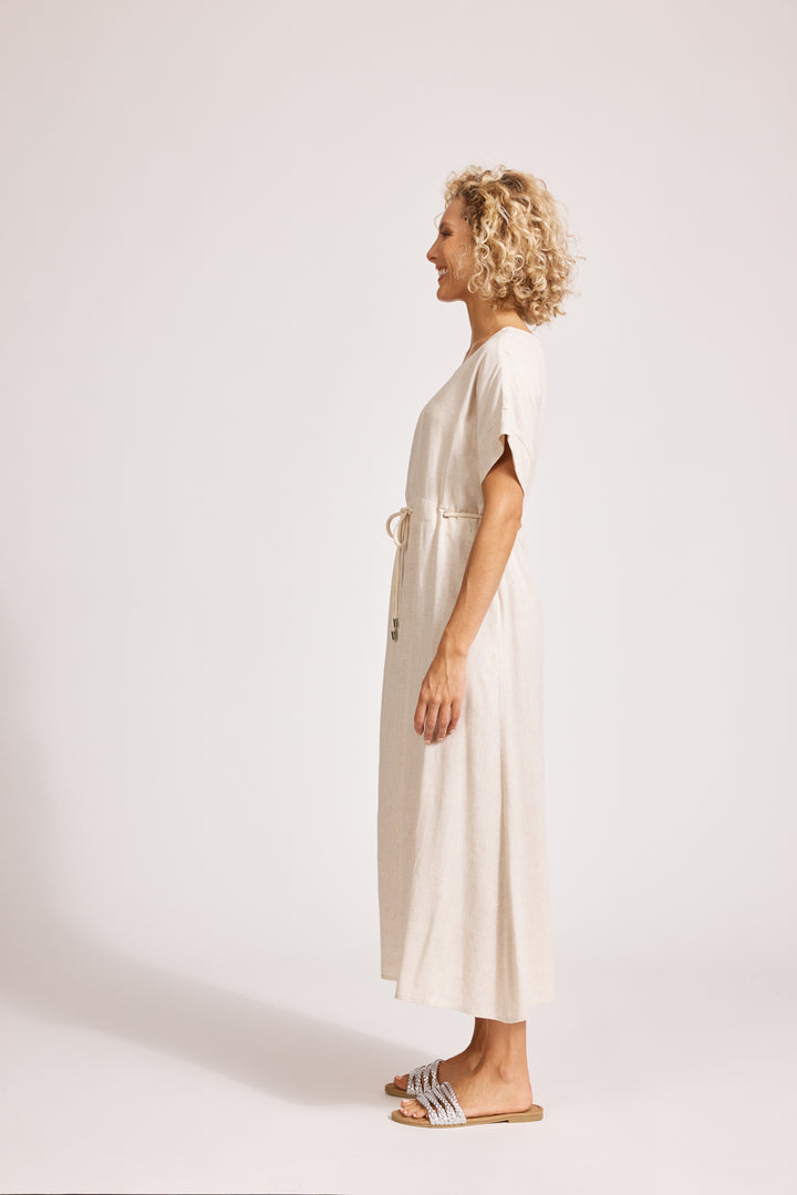 Eb & Ive Alesia Rope Tie Dress Tusk