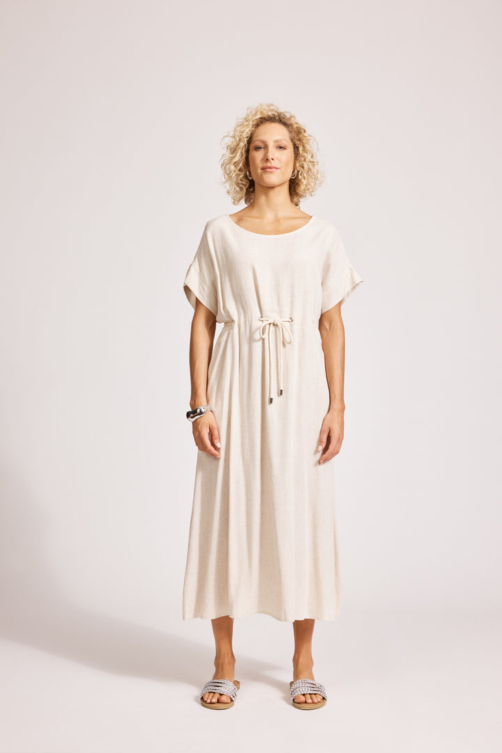 Eb & Ive Alesia Rope Tie Dress Tusk