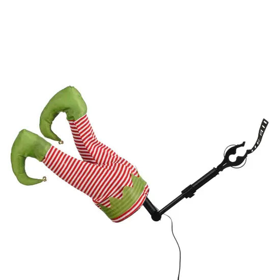 Kicking Legs Christmas Tree Elf