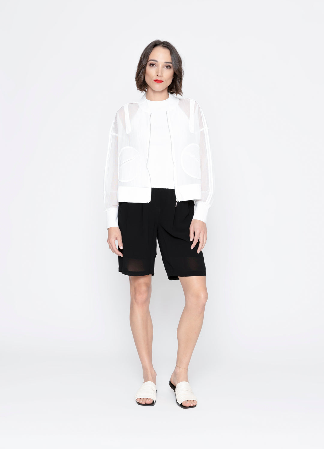 Blacklist Cerise Jacket White