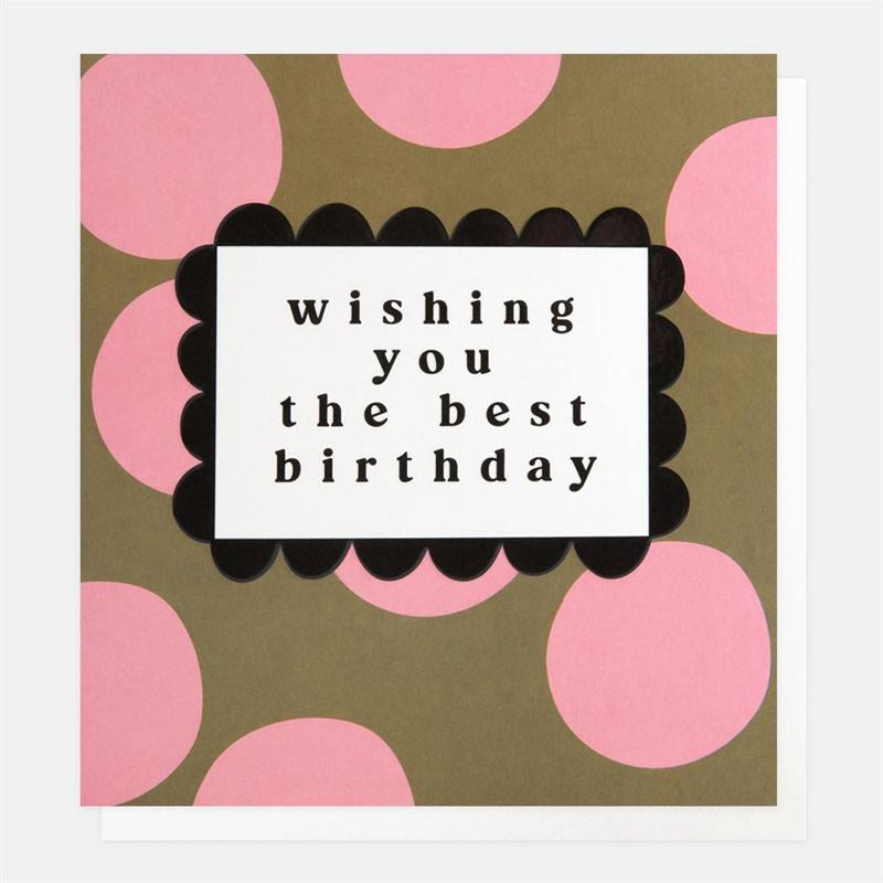WISHING YOU THE BEST BIRTHDAY CARD