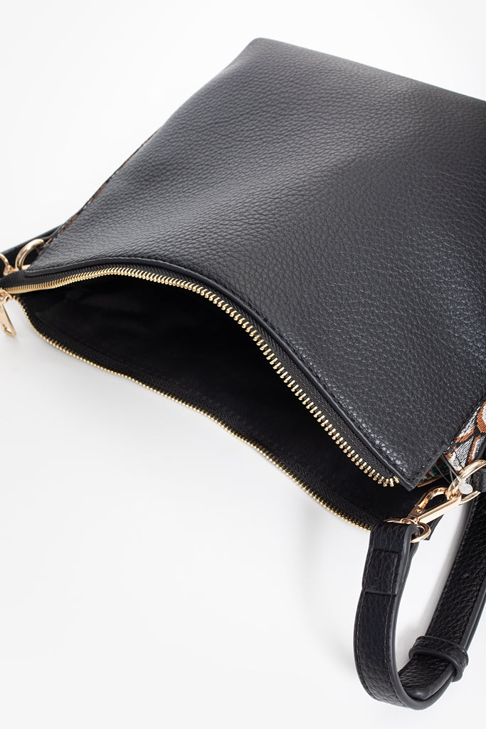 Black Alfie Crossbody Bag