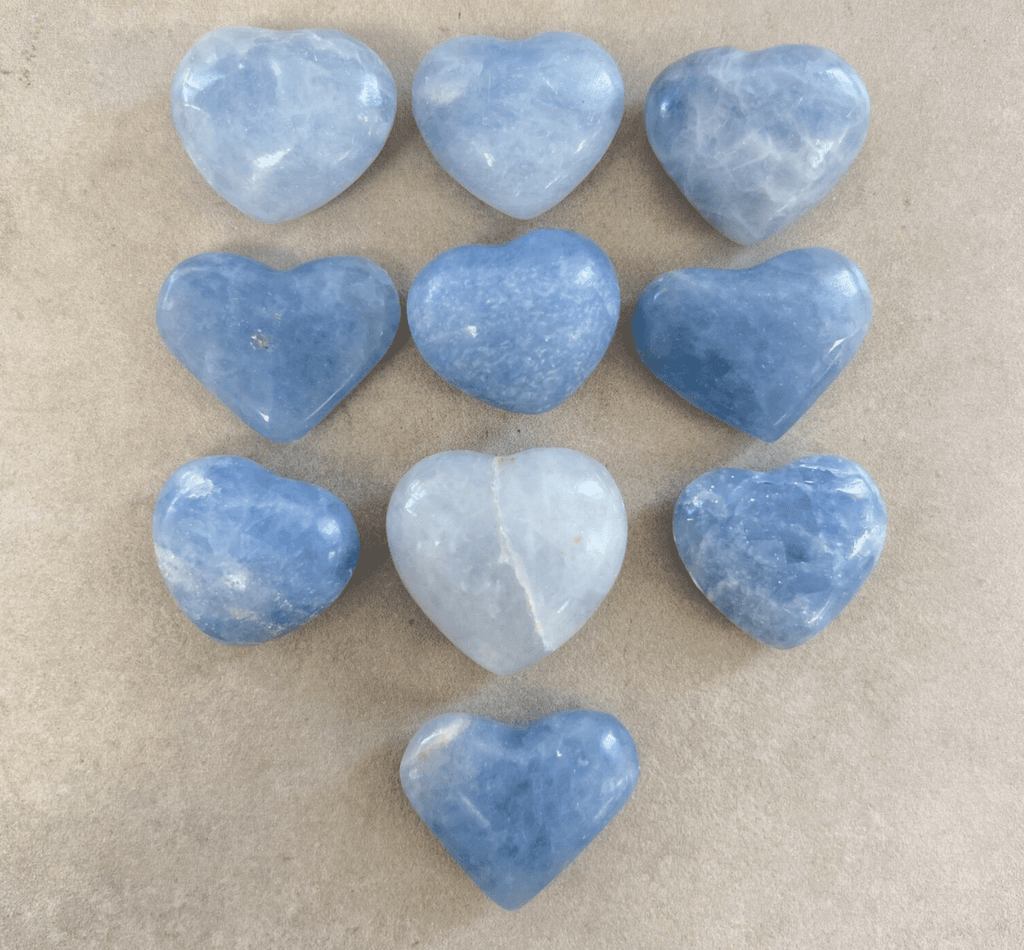 BLUE CALCITE HEARTS - RAPT ONLINE