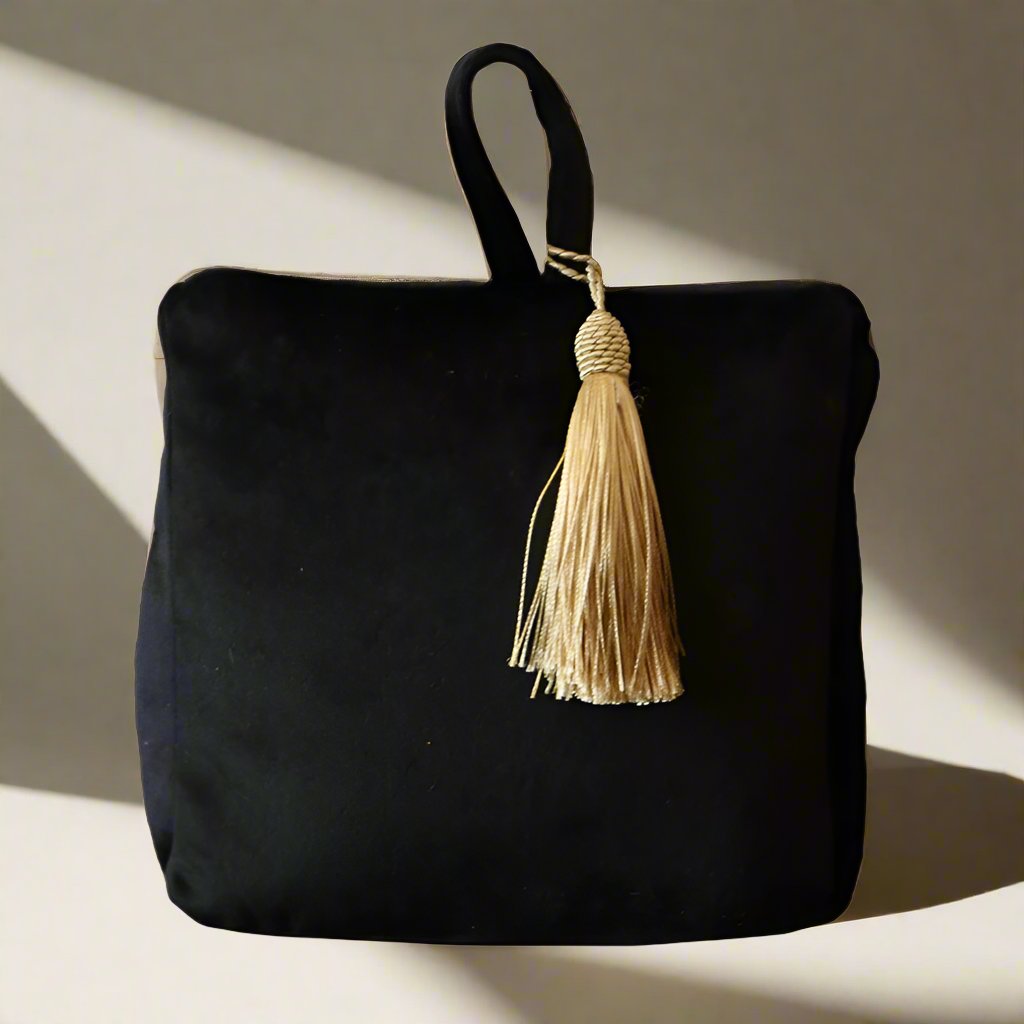 BLACK VELVET DOORSTOP
