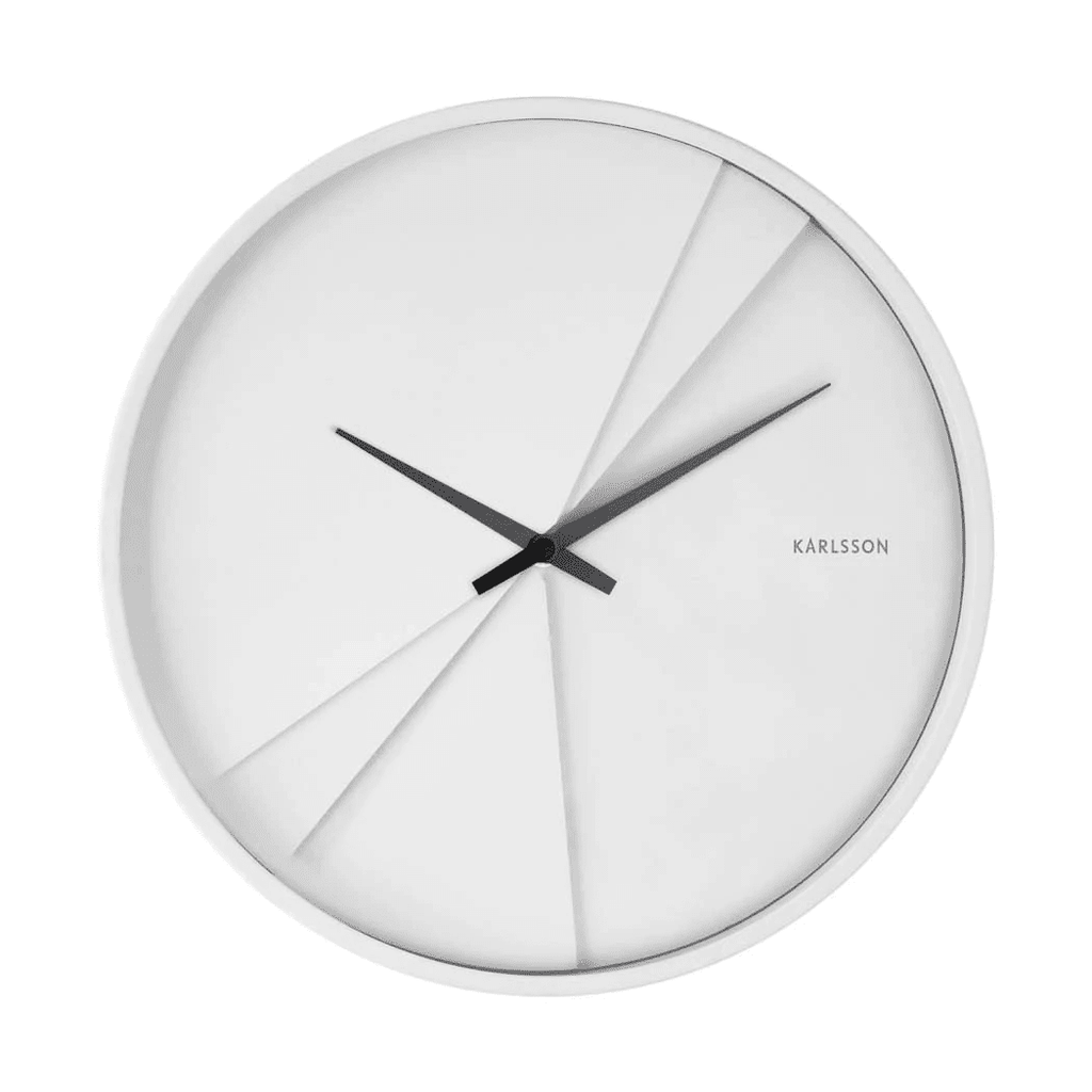 20% OFF | WHITE LAYERED LINES CLOCK - RAPT ONLINE