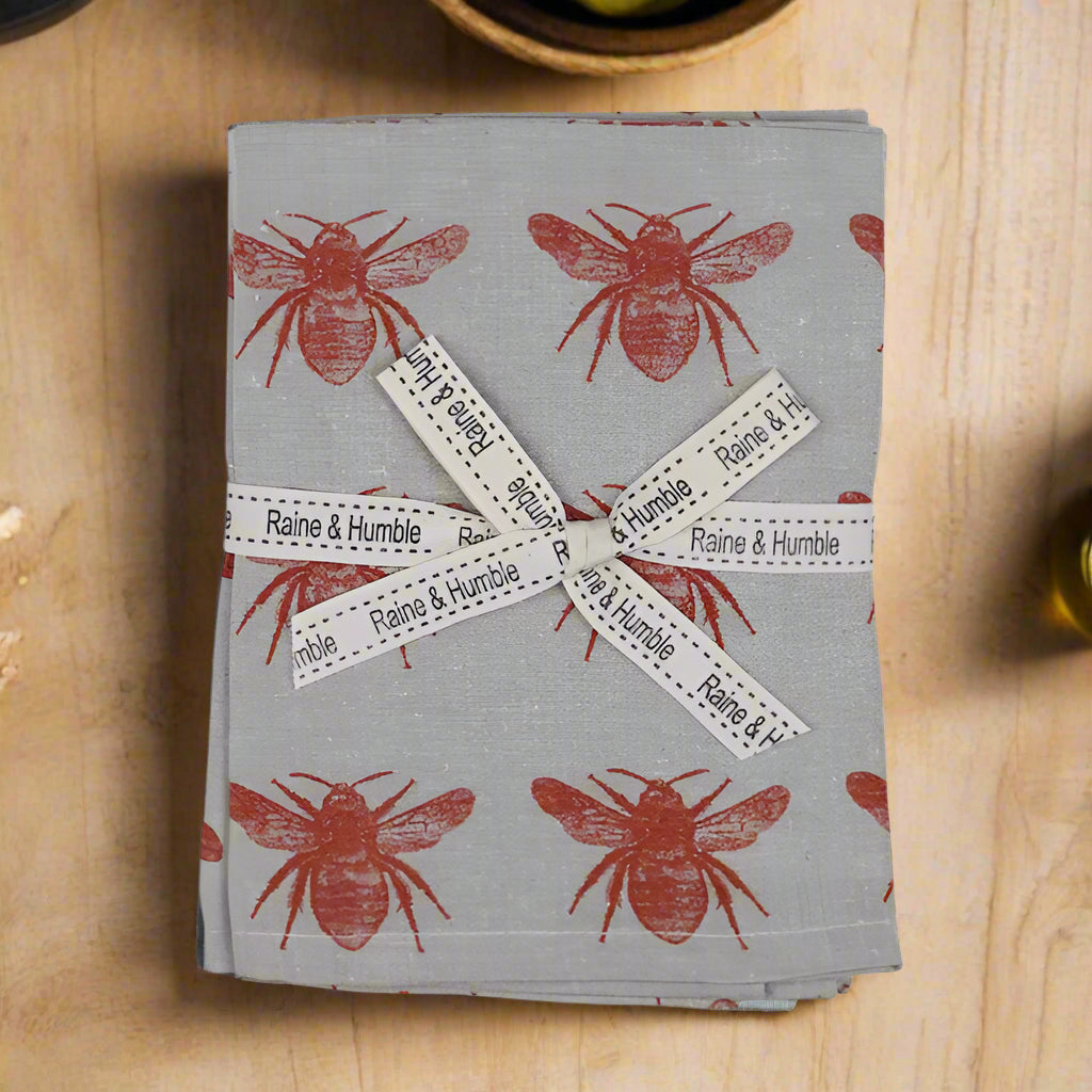 TERRACOTTA BEE NAPKIN SET