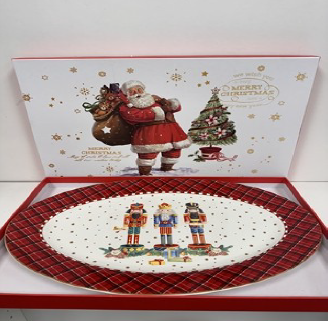 Oval Nutcracker Plate in Gift Box 35cm