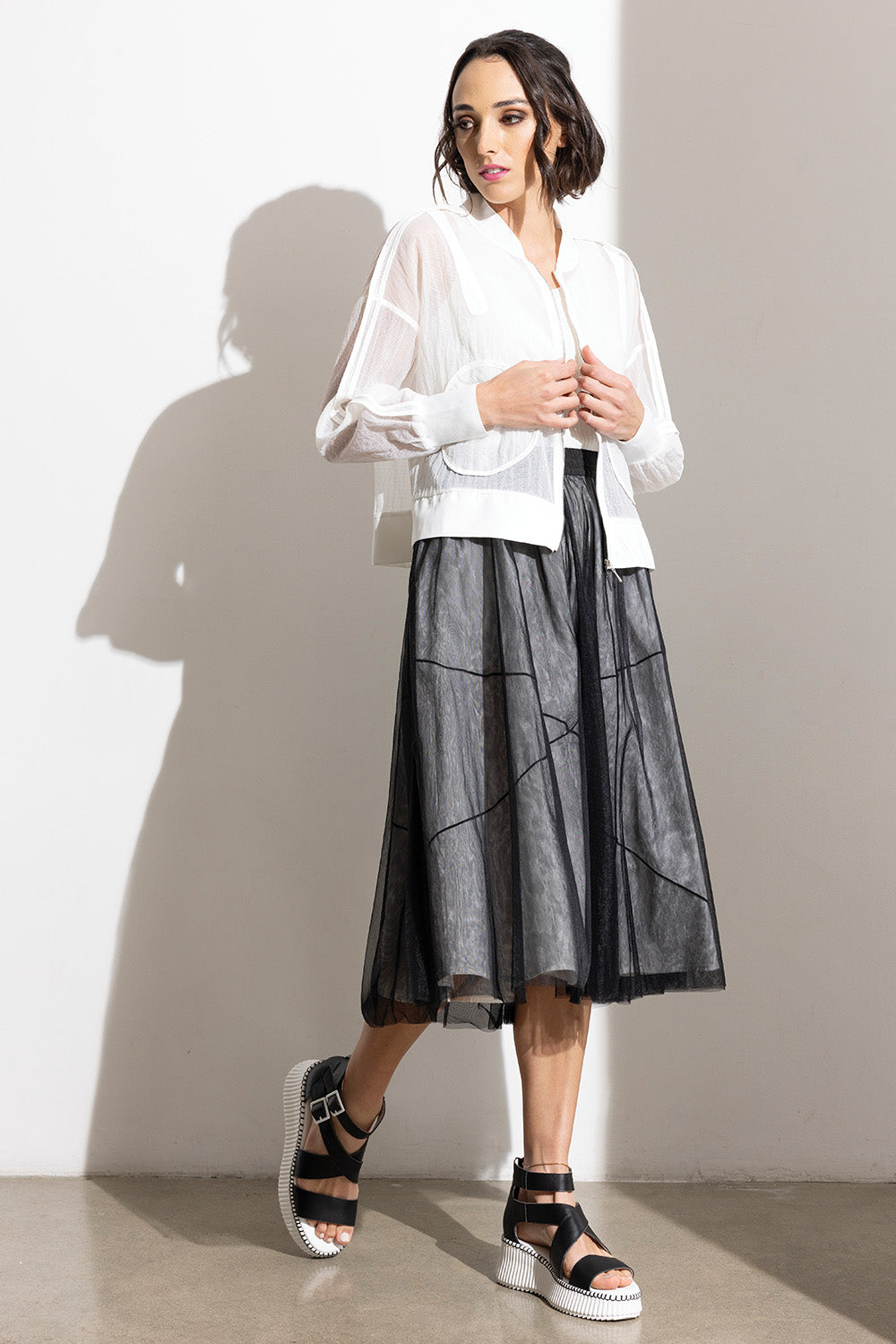 Blacklist Cerise Jacket White