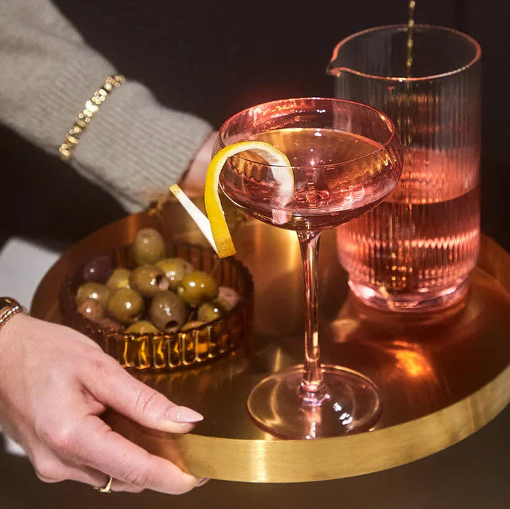 Lilac Lou Coupe Cocktail Glasses Set of 2