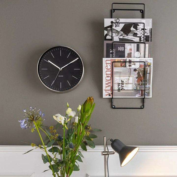 20% OFF | BLACK MINIMAL CLOCK - RAPT ONLINE
