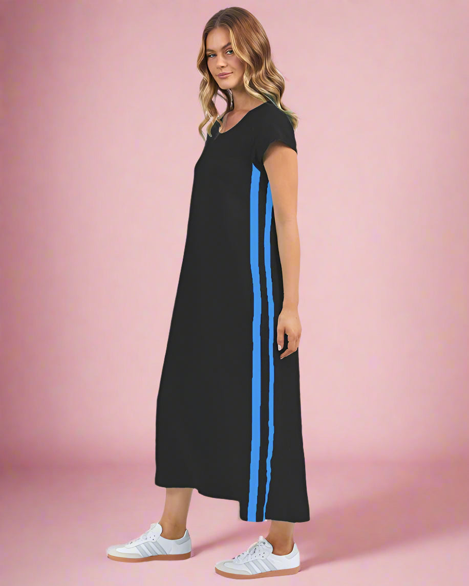 JUL PRE ORDER | BLACK & BLUE RECOVERY DRESS