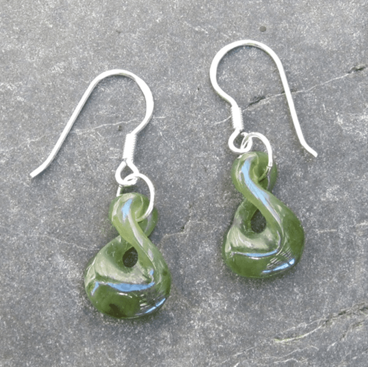 Twist Greenstone Earrings