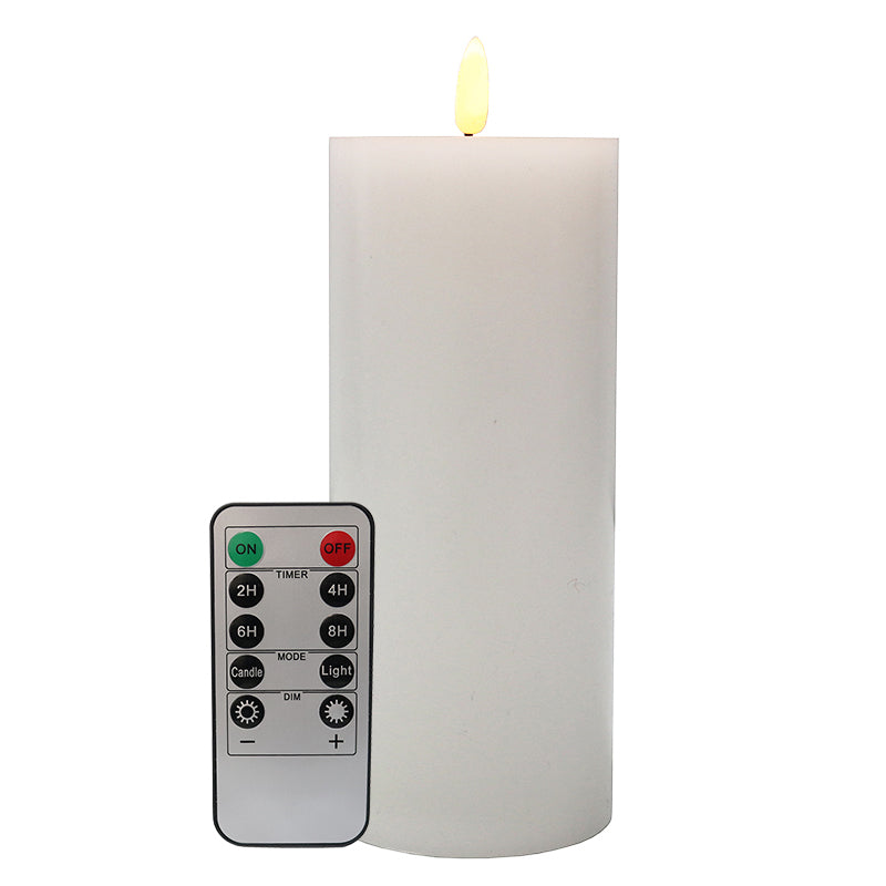 WHITE LED CANDLE W/ REMOTE - RAPT ONLINE