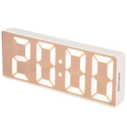 20% OFF | WHITE MIRROR LED ALARM CLOCK - RAPT ONLINE