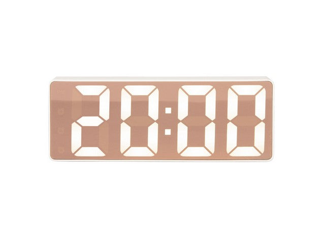 20% OFF | WHITE MIRROR LED ALARM CLOCK - RAPT ONLINE