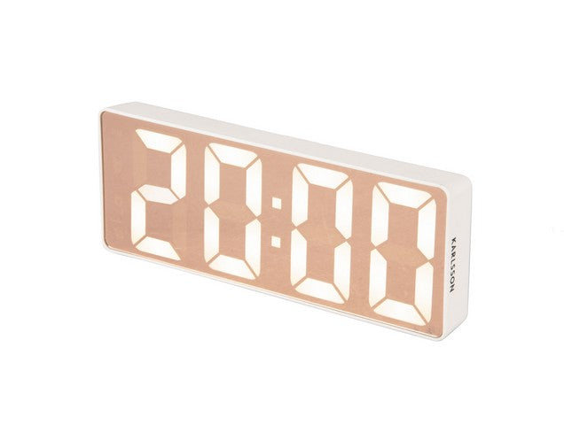 20% OFF | WHITE MIRROR LED ALARM CLOCK - RAPT ONLINE