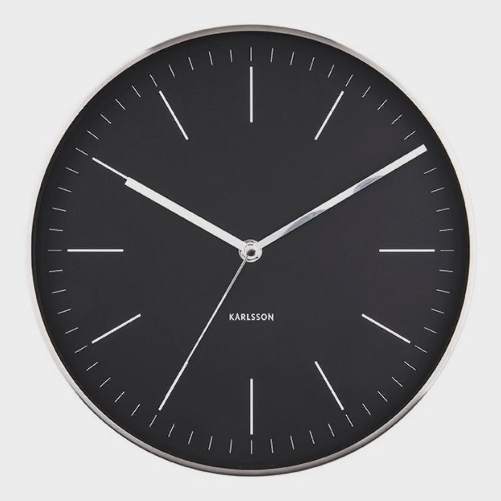20% OFF | BLACK MINIMAL CLOCK - RAPT ONLINE