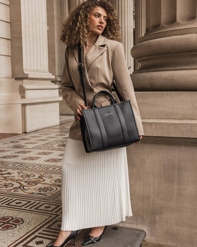 Louenhide Black Manhattan Tote Bag