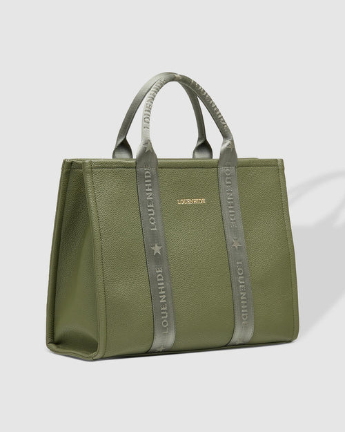 KHAKI MANHATTAN LOGO TOTE BAG