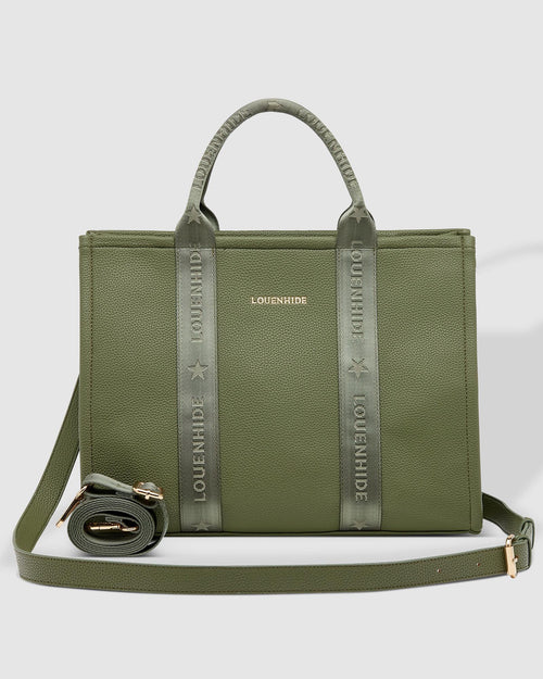 KHAKI MANHATTAN LOGO TOTE BAG