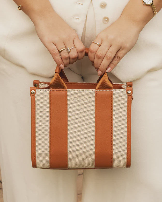 Louenhide Manhattan Mini Bag Canvas Tan