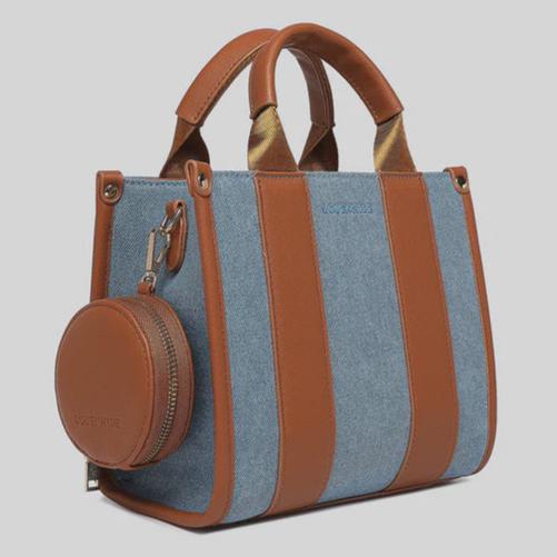 DENIM MINI MANHATTAN TOTE