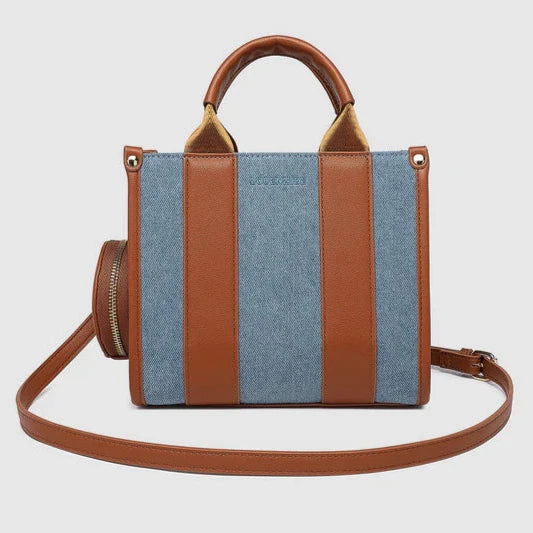 DENIM MINI MANHATTAN TOTE