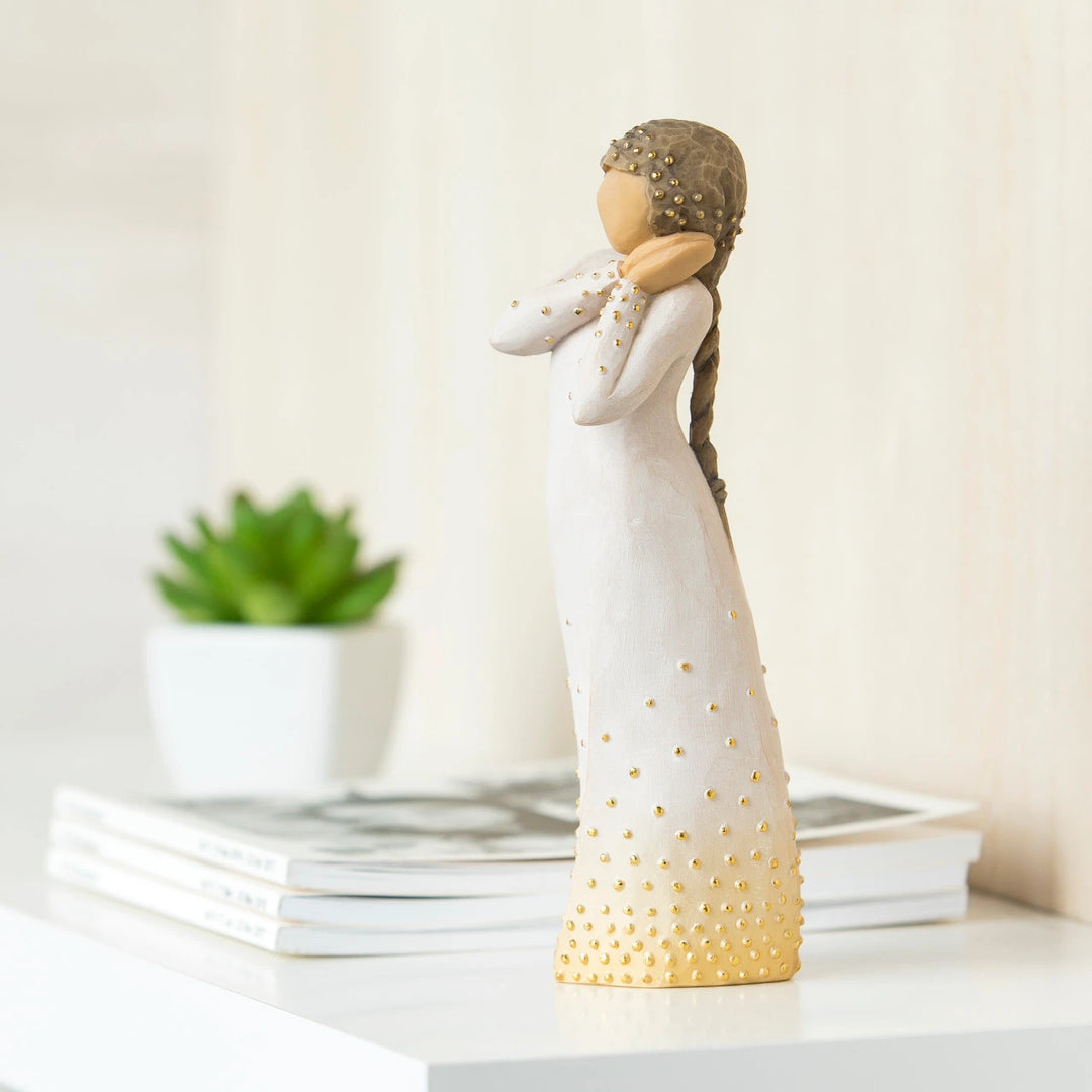 Willow Tree Wishing Gold Halo Angel Figurine - RAPT ONLINE