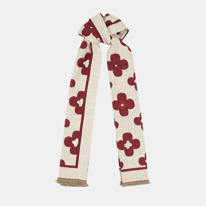 MAROON DOUBLE SIDED SCARF