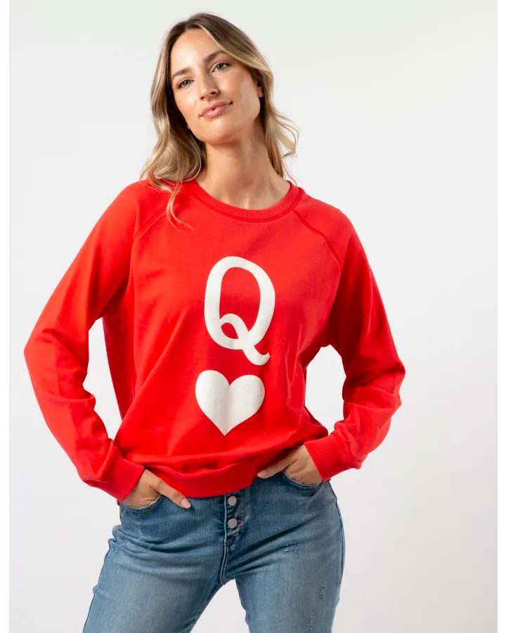 Stella + Gemma Flame Queen of Hearts Sweatshirt