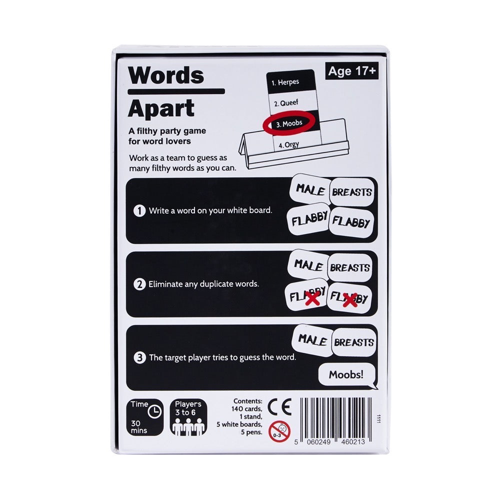 WORDS APART GAME