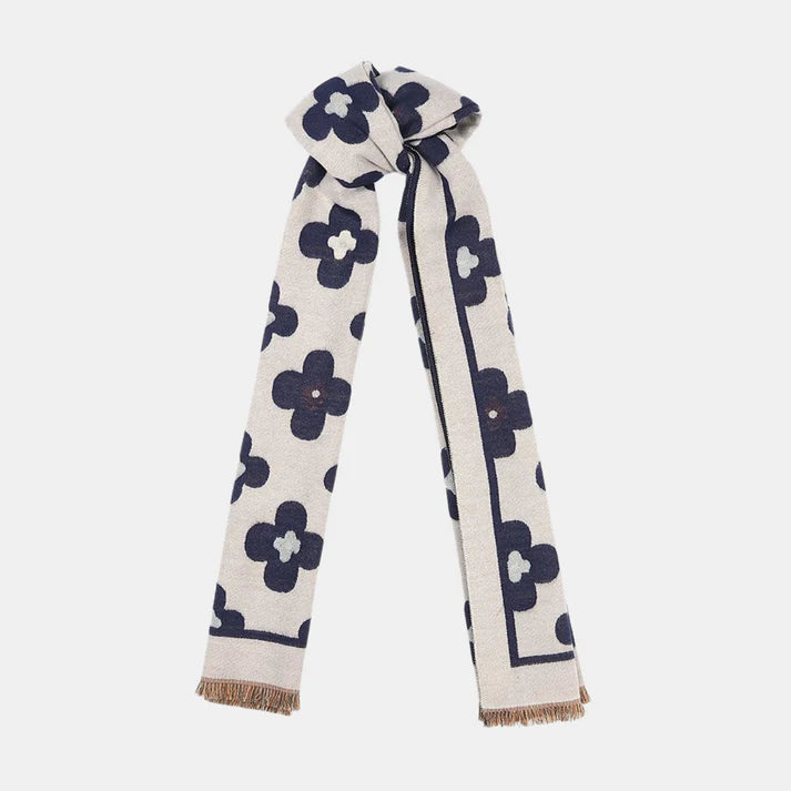 NAVY DOUBLE SIDED SCARF