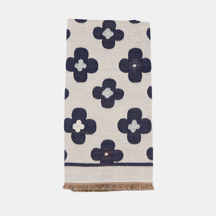 NAVY DOUBLE SIDED SCARF