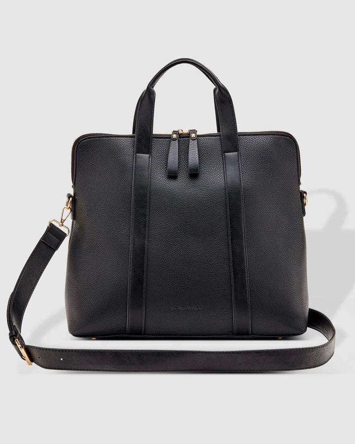 BLACK RHODES LAPTOP BAG