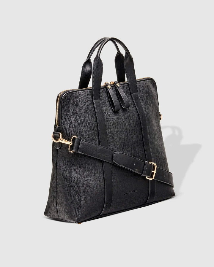 BLACK RHODES LAPTOP BAG