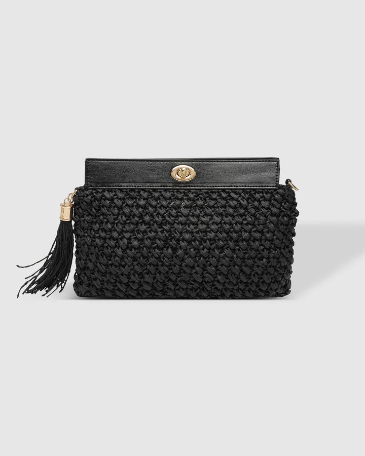 FERN RAFFIA CLUTCH BAG