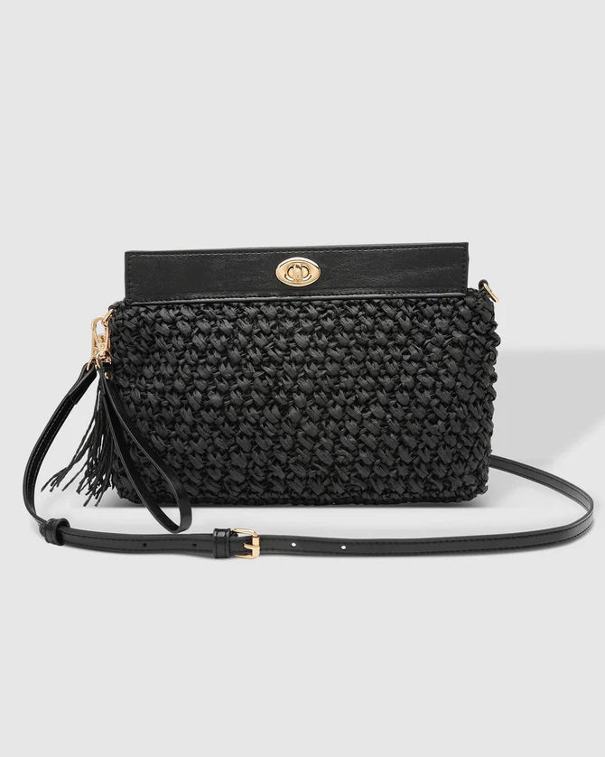 FERN RAFFIA CLUTCH BAG