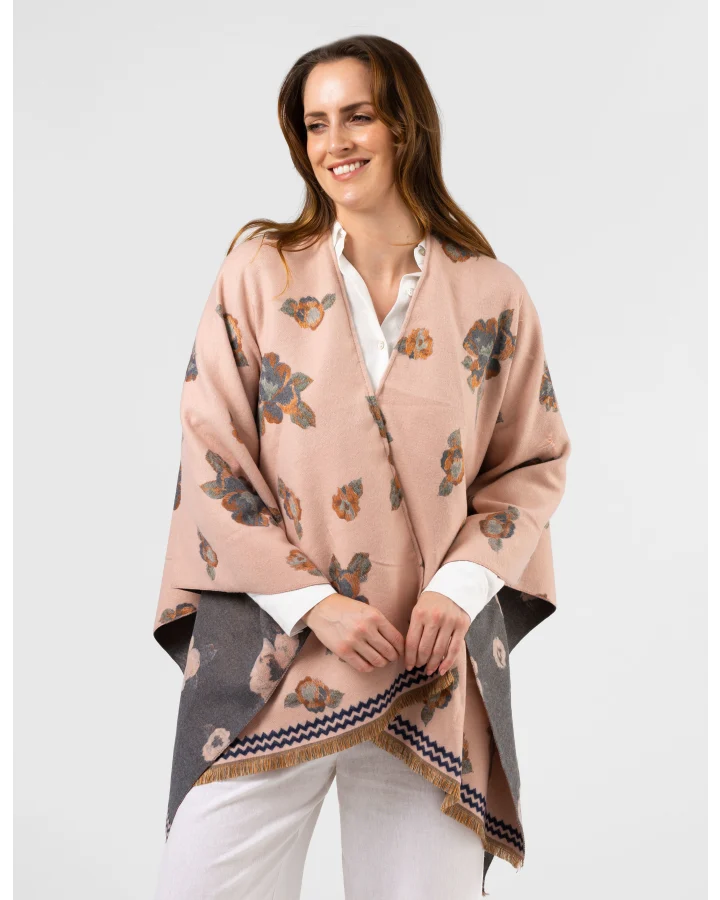 Stella + Gemma Pink Floral Cape
