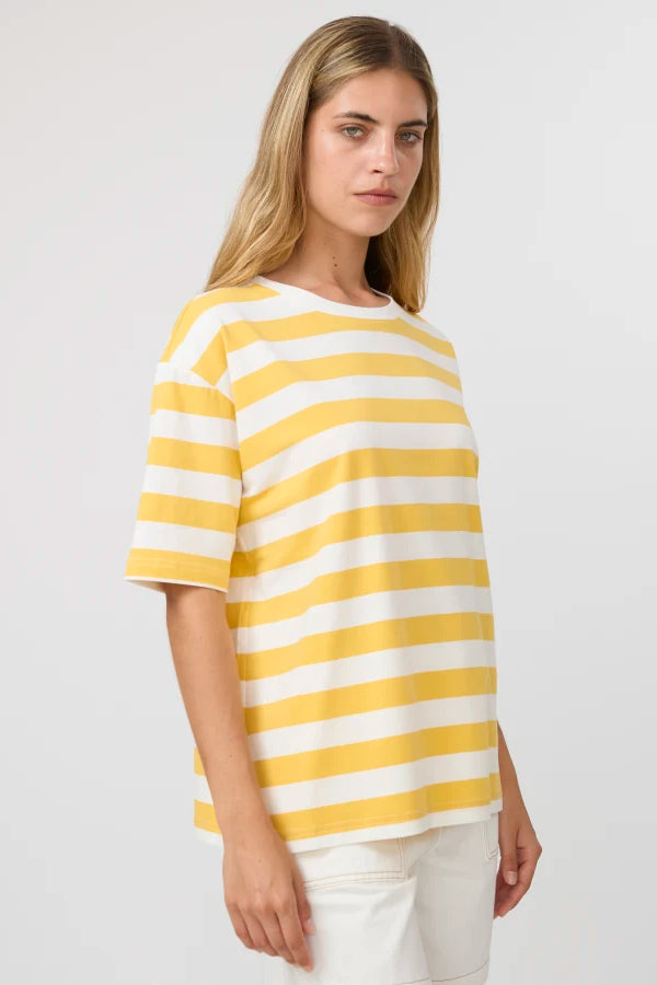 Stella + Gemma Yellow Stripe Abby Tee