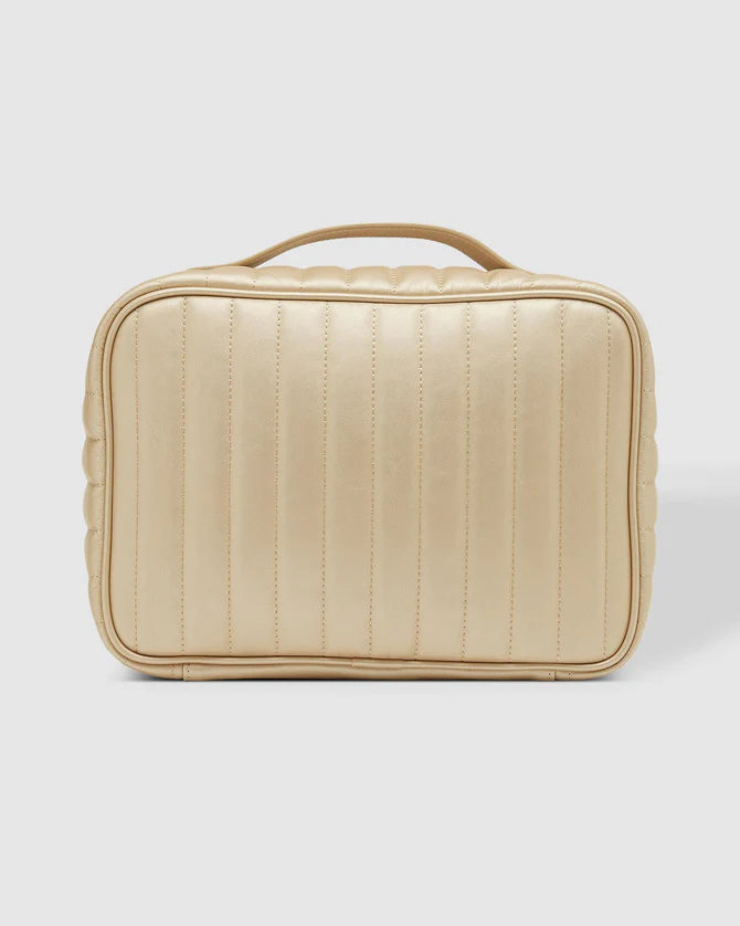 CHAMPAGNE MAGGIE COSMETIC CASE