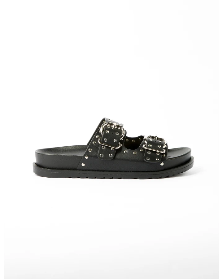 Stella + Gemma Black Startlet Slide