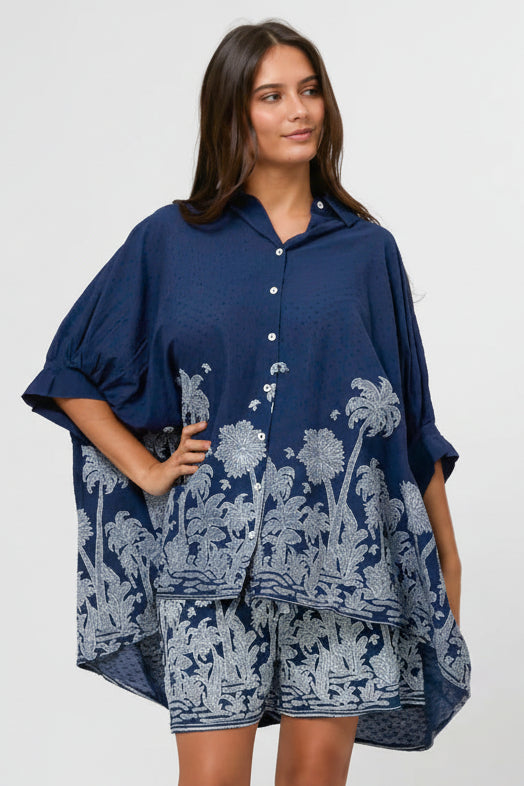 Stella + Gemma Navy Breeze Alani Shirt