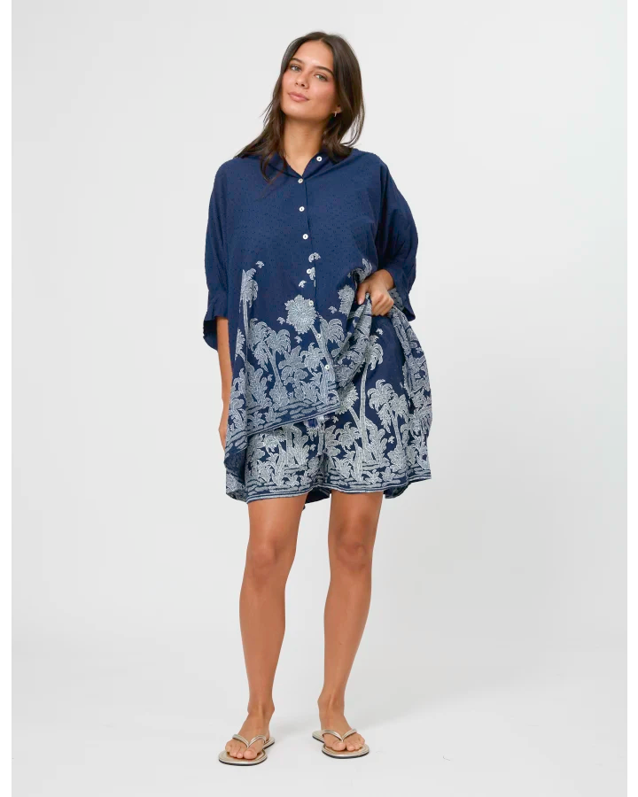Stella + Gemma Navy Breeze Alani Shirt